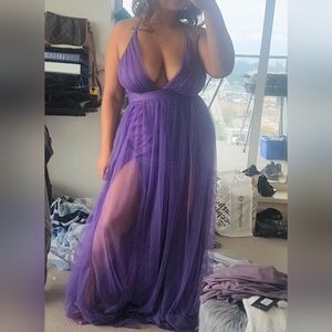 Fashion Nova purple cute & sexy dress